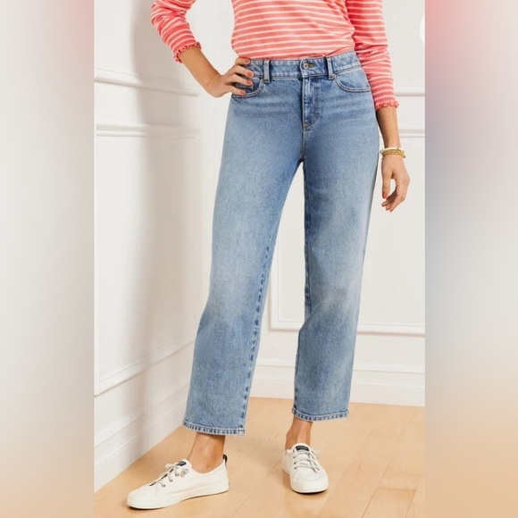 Talbots High Waist Straight Ankle Jeans - Picture 2 of 14